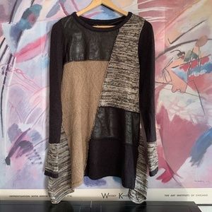 Style&Co. Sweater Asymmetrical Artsy Tunic size S/M